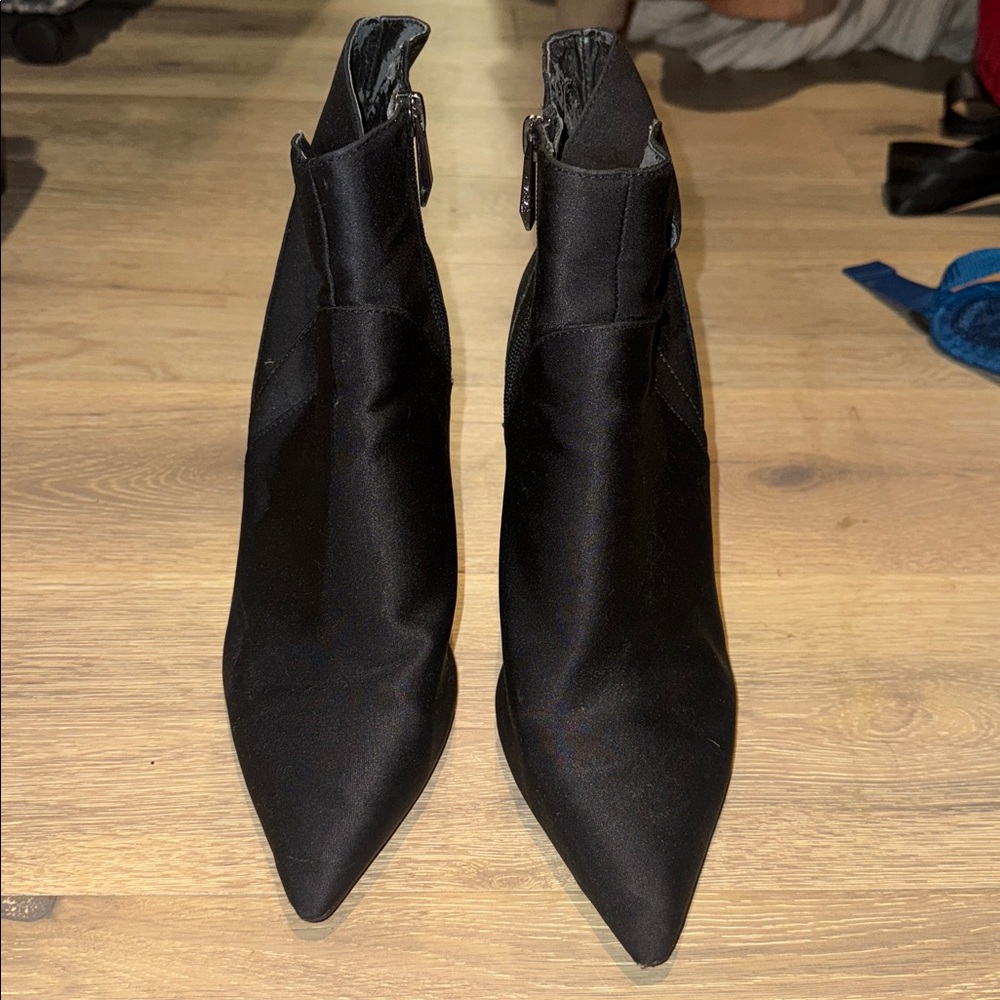 Zara Black Wedge Boots